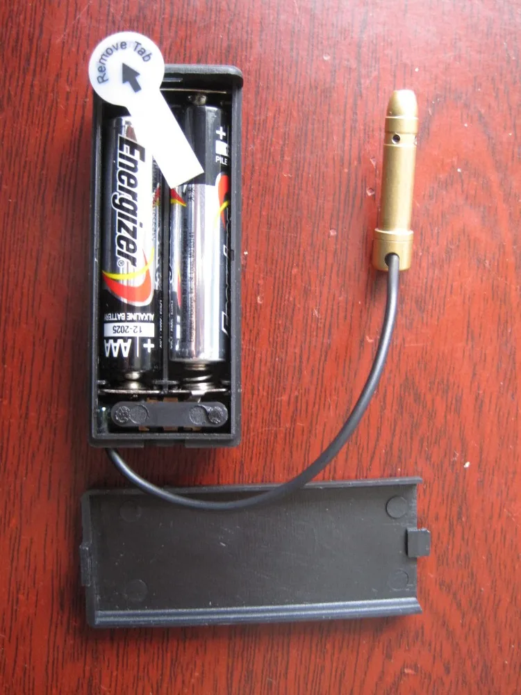 

Laser Cartridge Bore Sighter for .22 Rifle with Battery Box WITHOUT BATTERY