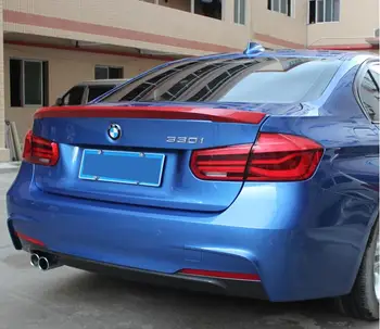 

PAINT & Carbon Fiber CAR REAR WING TRUNK LIP SPOILER FOR For BMW 320i 320li 325li 328i F30 F35 2012-2017 BY EMS