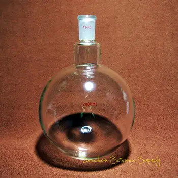 

2000ml,24/40,Sigle Neck,Round Bottom Glass Flask,One-neck,2L Lab Boiling Bottle