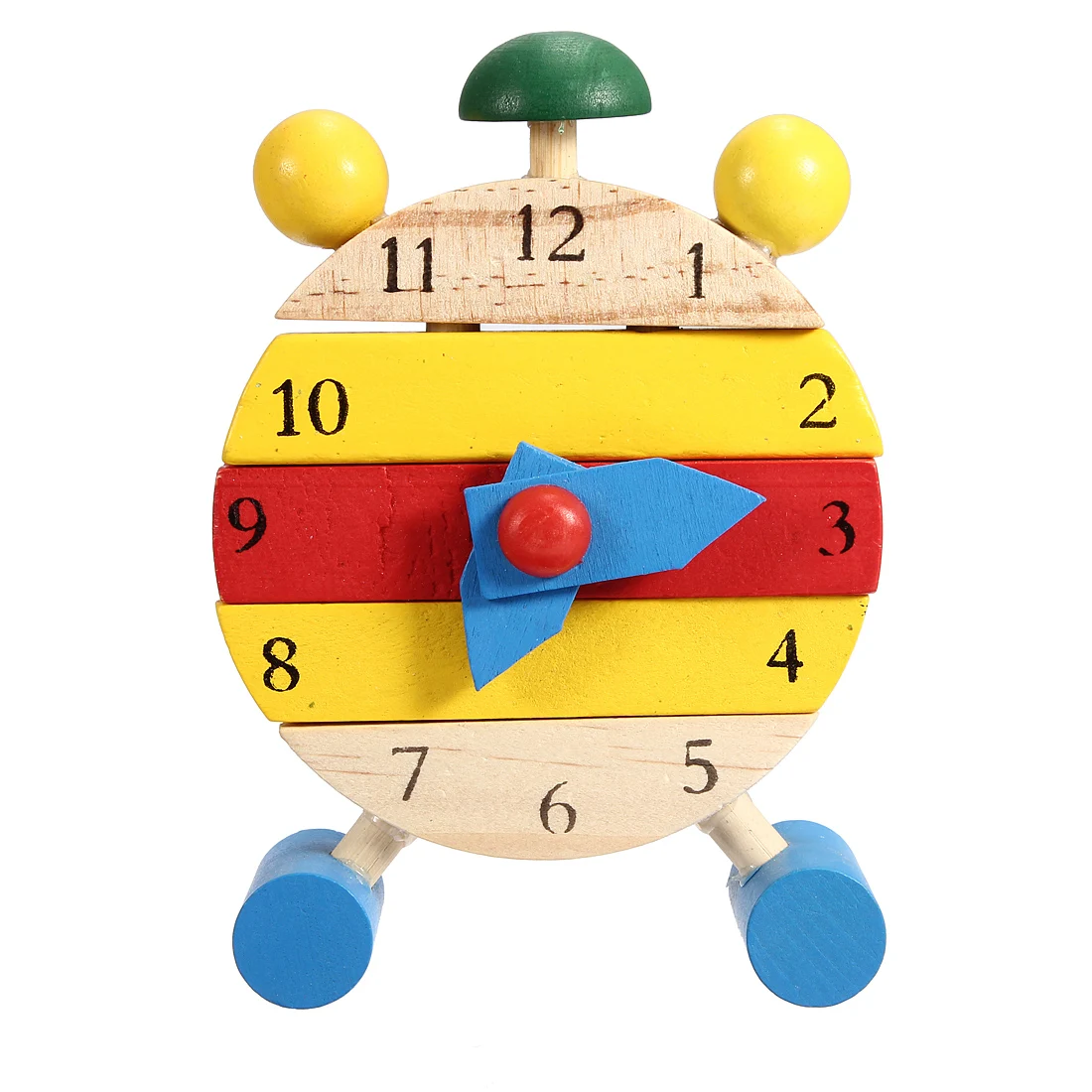 Mini Puzzle Clock Montessori Wooden Puzzles Toys Oyuncak For Children Digital Learning Education