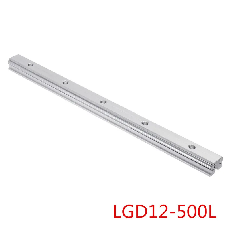 Внешняя двухосевая LGD12-500L линейная направляющая W/LGB12-60L 2UU LGB12-100L/140L 4UU слайд-блок подходит для станка с ЧПУ высокого качества - Цвет: LGD12-500L