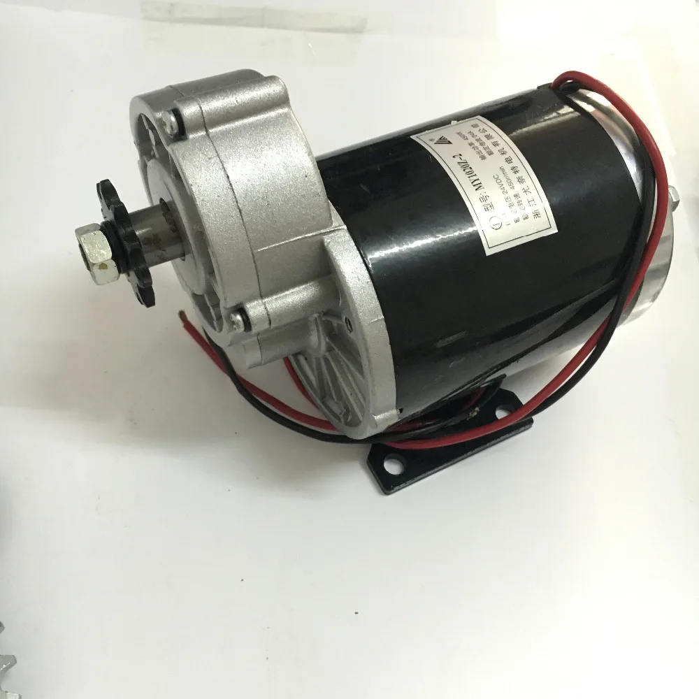 Excellent MY1020 24V 36V 48V DC 450W Brushed Motor With Controller And Throttle Electric Motorcycle Electric Bicycle Motor 6