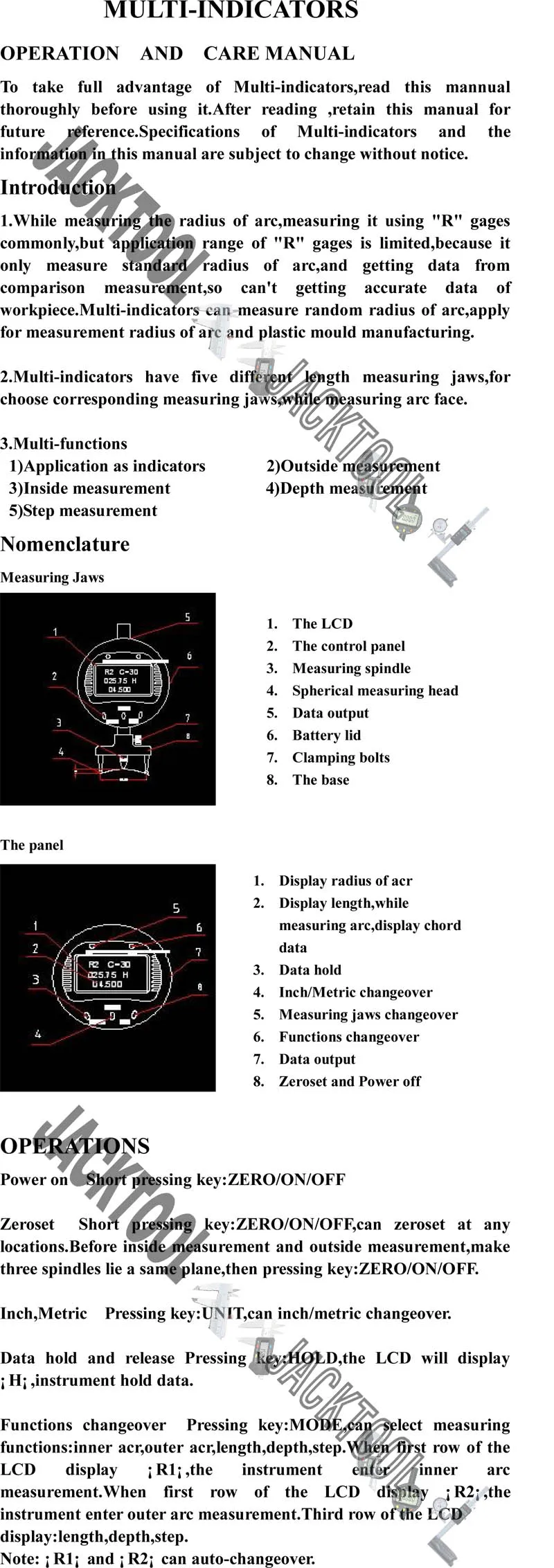 english instruction 1T