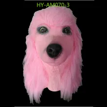 2019 Hot Poodle Cosplay Animal Mask Carnival Animal Head Latex Dog Mask Animal Party цена 2019 Hot Poodle Cosplay Animal Mask Carnival Animal Head Latex Dog Mask Animal Party цены онлайн