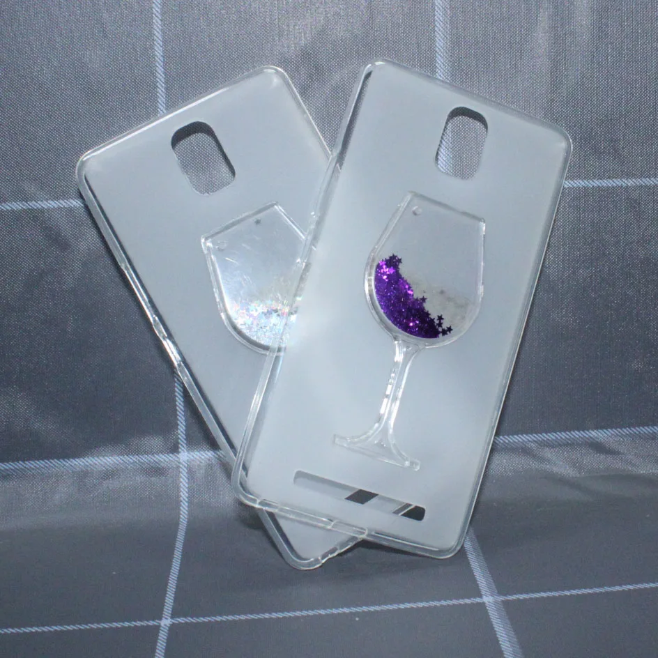 

Red Wine Cup Dynamic Liquid Bling Glitter Quicksand Moving Star Cover For BLU Energy XL 6.0''3D Cup Phone Case Capa