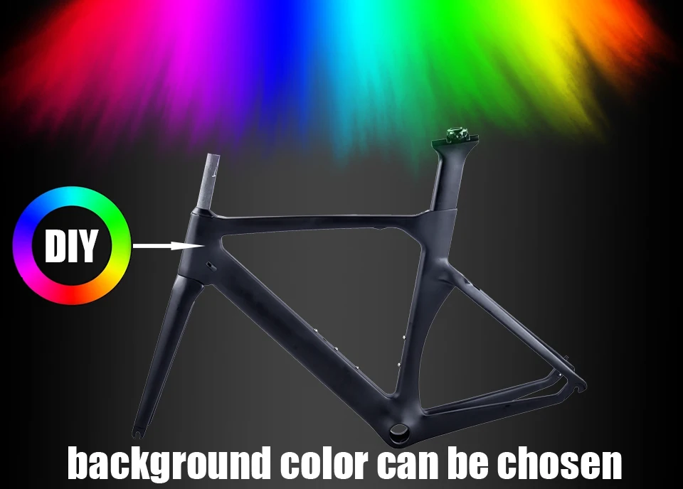Perfect Tideace X brake full carbon racing frame road bike frames bike frameset 45/48/50/52/54/56cm carbon bicycle frame 4