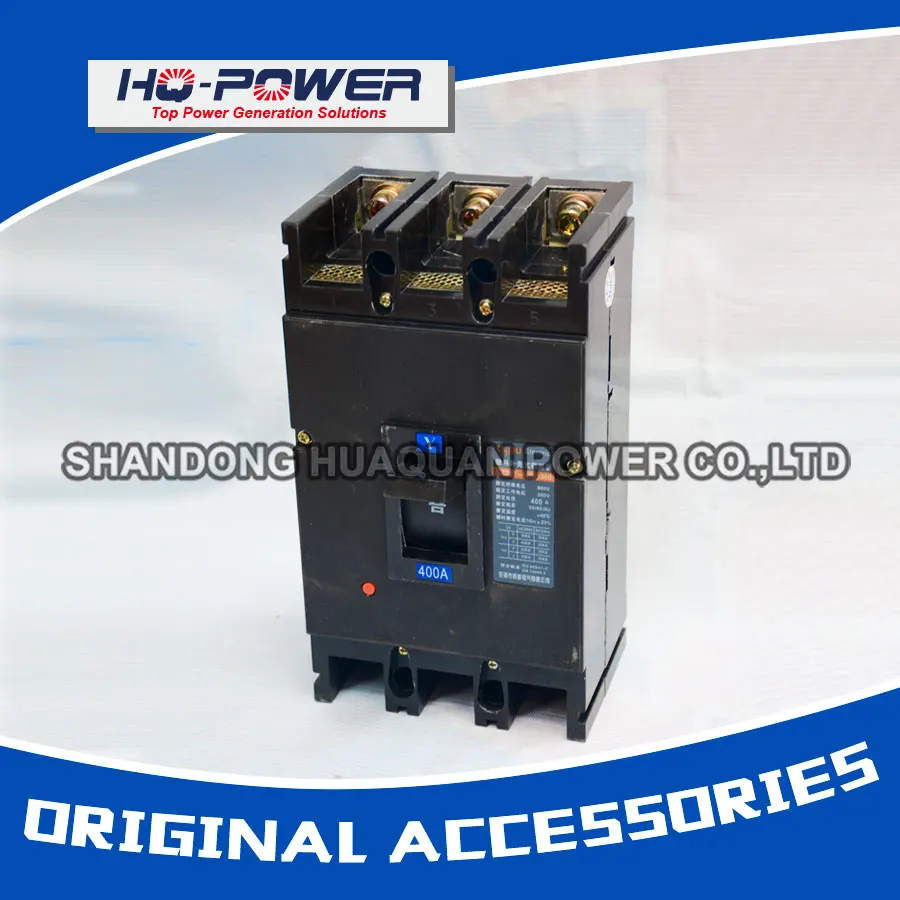 

diesel generator spare parts 400A breaker made in china 120kw genset accessories