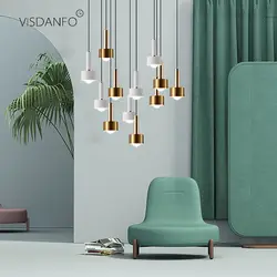 Visdanfo в скандинавском европейском стиле небольшие подвесные светильники E27 droplight промышленные лампы кухонное украшение для дома освещение