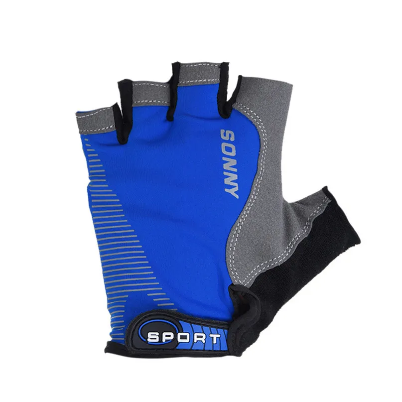 Cycling Bike Half Finger Gloves Skidproof Breathable MTB Mountain Sweat Mesh Bicycle Gloves Men Women Sports Cycling Clothing #2 (4)
