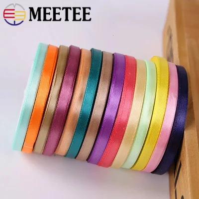 Meetee 5 шт./лот 6 мм ширина 22 м Длина (1/4 &quot) лента Подарочная коробка Упаковка тонкий