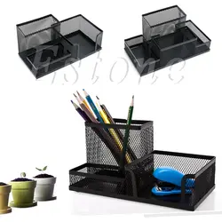 Настольный органайзер металлический черный сетчатый Стиль настольный ручка для офиса карандаш держатель для хранения стильный