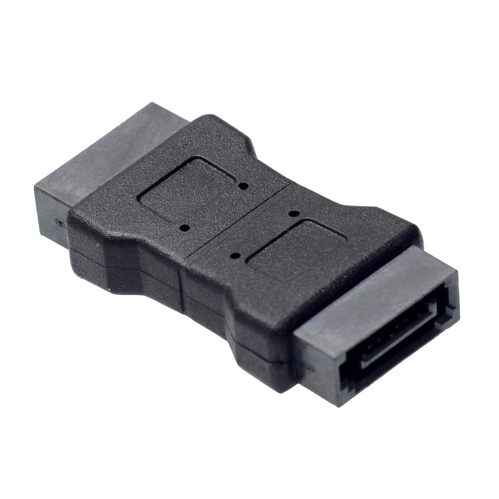 High quanlity 7PIN SATA 3.0 data male to male Port adapter straight angle 7P Serial ATA III 6Gbps Jack Connector Coupler