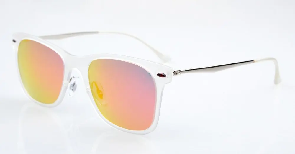 TR4210 очки с зеркальными линзами, поляризованные солнцезащитные очки, титановые дужки, TR-90 оправа - Цвет линз: Red Mirror