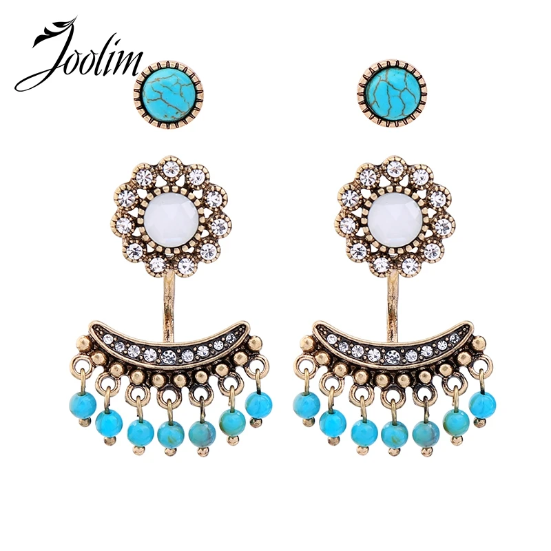 

JOOLIM Jewelry Wholesale/ 3 in 1 Convertible Earring Lotus Flower Earring Fashion Jewelry Black Friday Deal