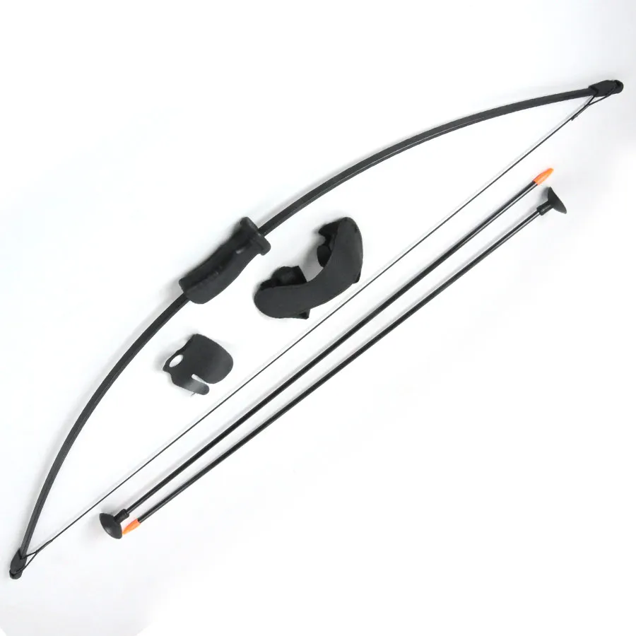 

Traditional Bow Set Draw Weight 20 Lbs for Children Archery Training Toy Games with 2 Chuck Arrows & Finger and Arm Guard