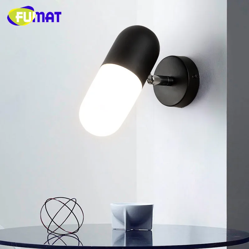 

European Modern Mirror Front Light Living Room Bedroom Bedside Wall Light Sconce Corridor Stairs Ajustable LED Wall Lamps