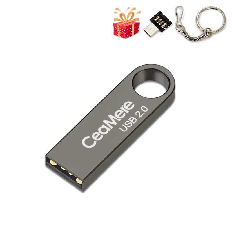 CeaMere C3 USB флеш-накопитель 16 Гб/32 ГБ/64 ГБ флеш-накопитель Флешка флеш-диск USB 2,0 карта памяти USB диск 3 цвета USB флеш-накопитель - Цвет: Black