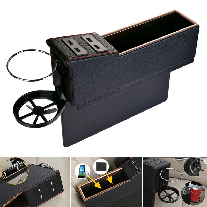 Luxury Car Seat Storage Box Cars Seat Slot Gap Storage Boxes Car