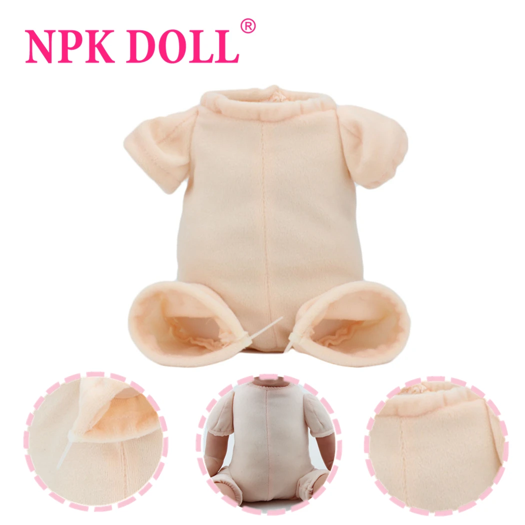 

NPKDOLL Handmade reborn doll kits Polyester fabric cloth body 16-18 inch reborn bebe doll kits Body 3/4 arms and legs