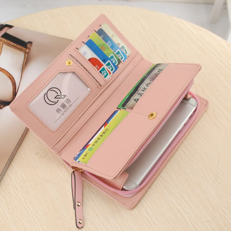 Funny Kitten Design Women Long Wallet PU Leather Cute Cartoon Cats Girls Zipper Purse Ladies ID Bank Card Holder Clutch Bag 2