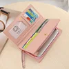 Funny Kitten Design Women Long Wallet PU Leather Cute Cartoon Cats Girls Zipper Purse Ladies ID Bank Card Holder Clutch Bag 2