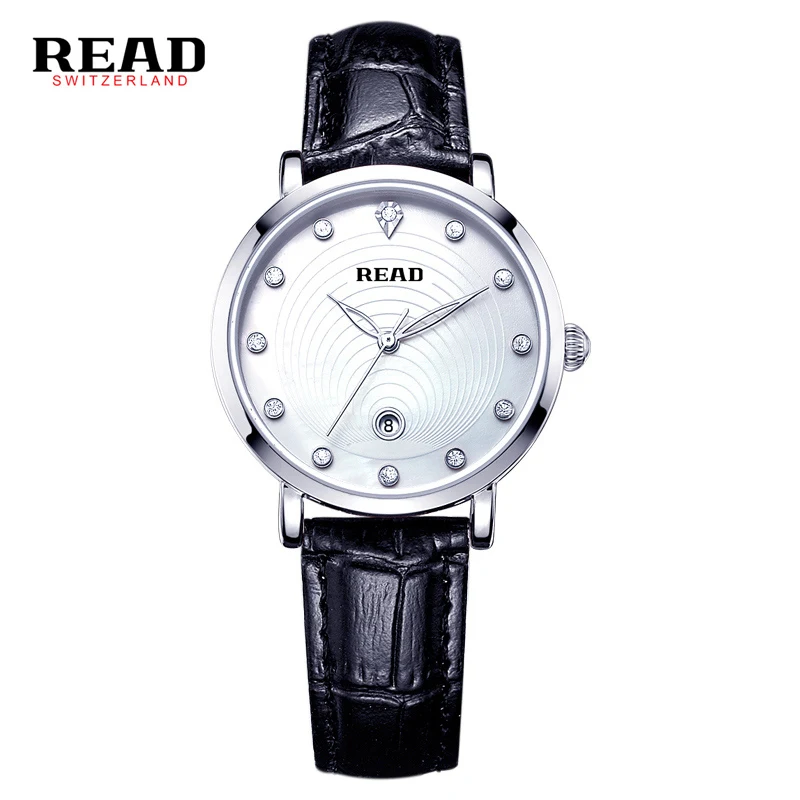 

READ new fashion christmas gifts wrist black strap for leather quartz women's watches with box 2012