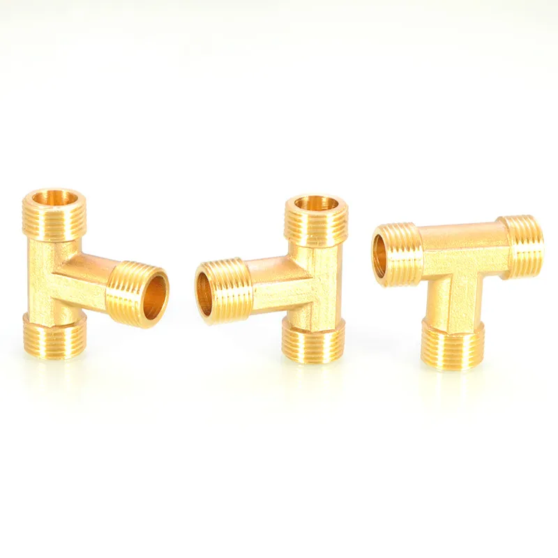 

1/2 of three external teeth and internal and external wires prolonging copper three way DN15 internal and external thread pipe