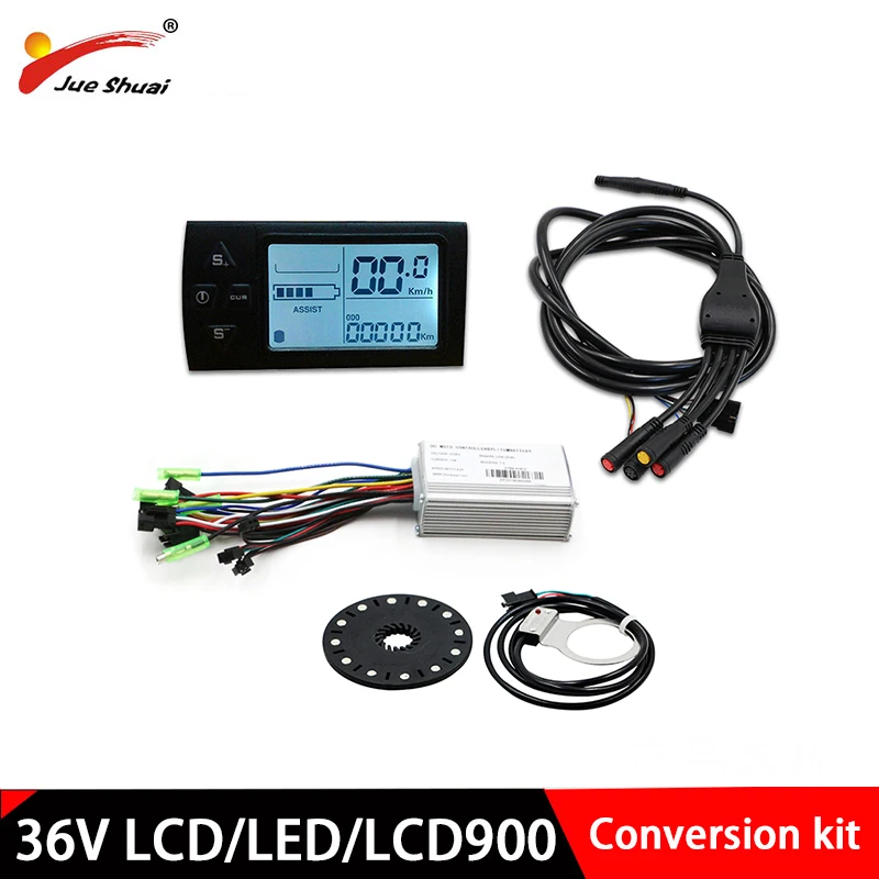 

36V E-bike conversion Set Pedal Assist System LCD/LED display waterproof wire Electric Bicycle accessories Controller system kit