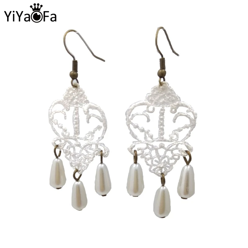 

YiYaoFa Dangle Earrings Vintage Drop Earring Royal Lace Women Earrings Handmade Gothic Party Jewelry Women Accessories YE-10