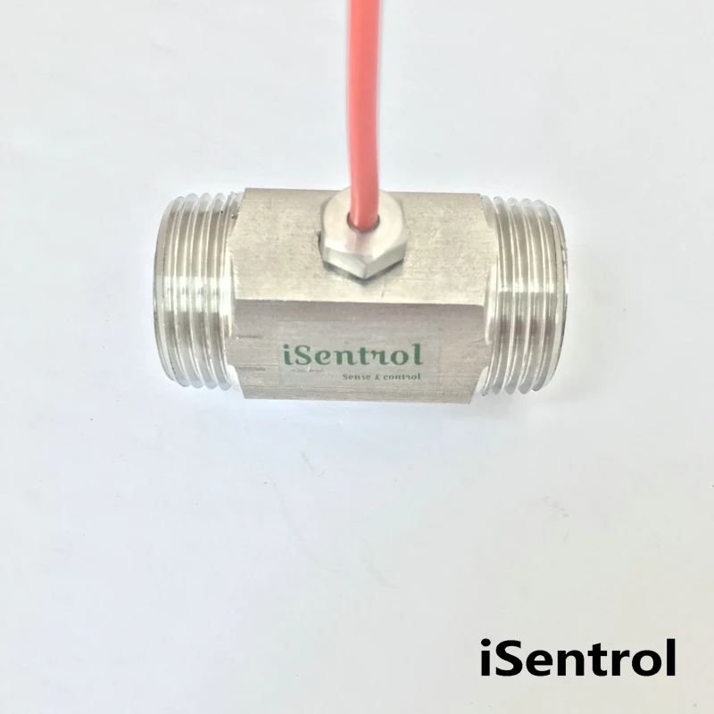 

35cm/100cm PT100 Temperature Sensor 2 Wire with Silicone Gel Coated Probe M8 on Nipple G3/4" 0-180 centigrade iSentrol