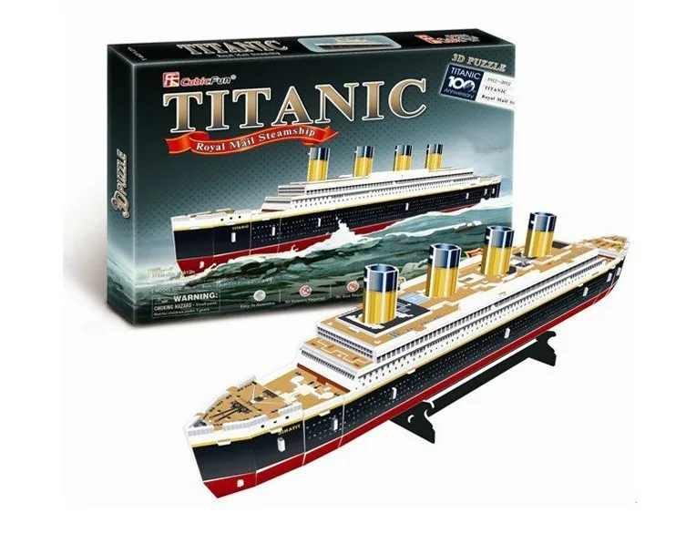 

3D models toy paper model jigsaw game Titannic freeshipping 4012h