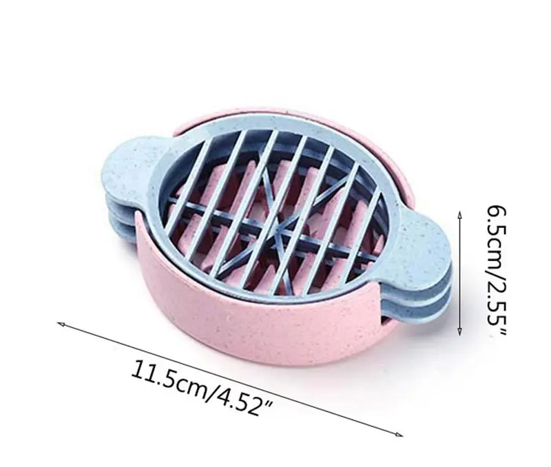 Экологически чистый соломенный резак для яиц три в одном многофункциональный необычный Яйцерезка вырезанный яичный артефакт