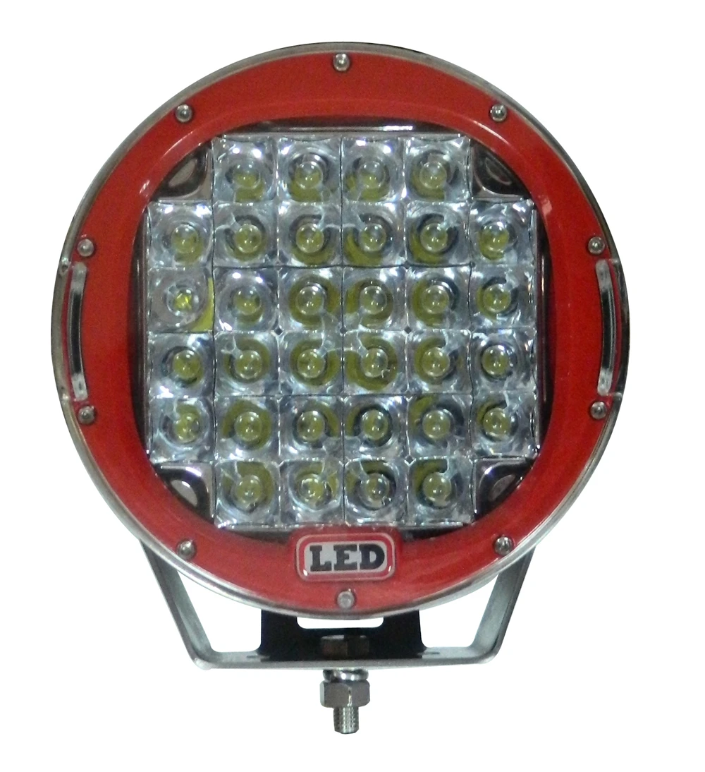 

Promotion 96W Car LED Work Light Bar Spot Flood Beam Headlight Fog Light for Offroad ATV Truck Forklift Boat Tank Red and Black
