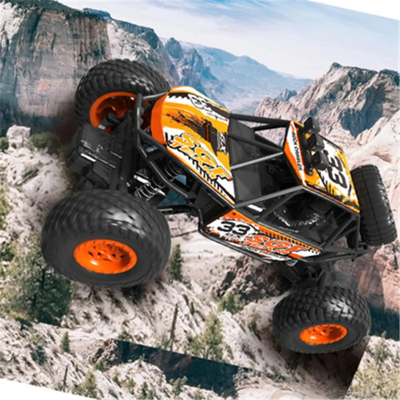 

RC Car 2.4G 4CH Rock Crawlers Driving Drive Bigfoot Electric 1:18 1:20 High Speed Remote Control Car Model OffRoad Vehicle Toy