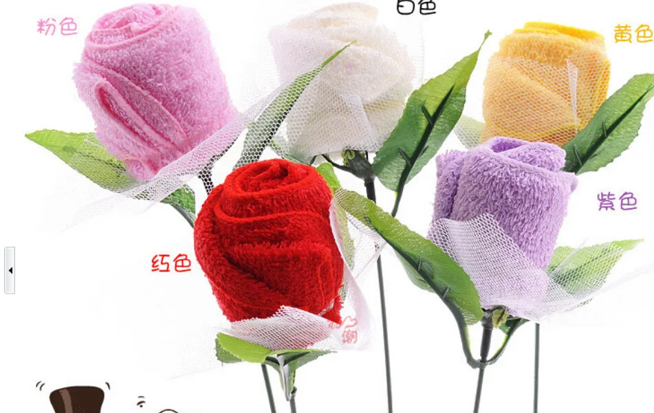 Горячая Распродажа, 4 цвета, полотенце для торта, свадебные подарки, полотенце в форме розы, красивый и отличный подарок на День святого Валентина для влюбленных