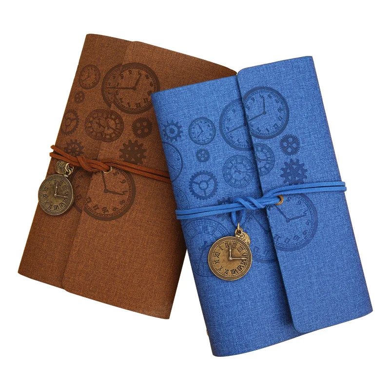 

Loose-leaf Retro Wind Strap Creative Handbook Book Portable Handbook Leather Face Note Small Notebook