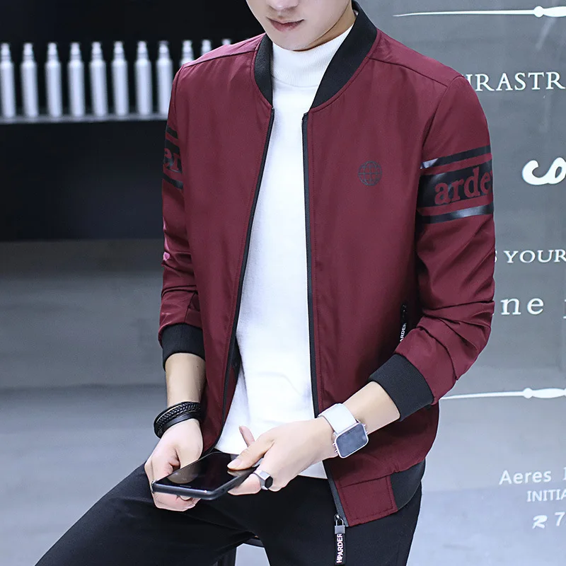 Korean version of the exclusive men's casual jacket jacket 2019 thin section new handsome Slim spring baseball uniform wholesale