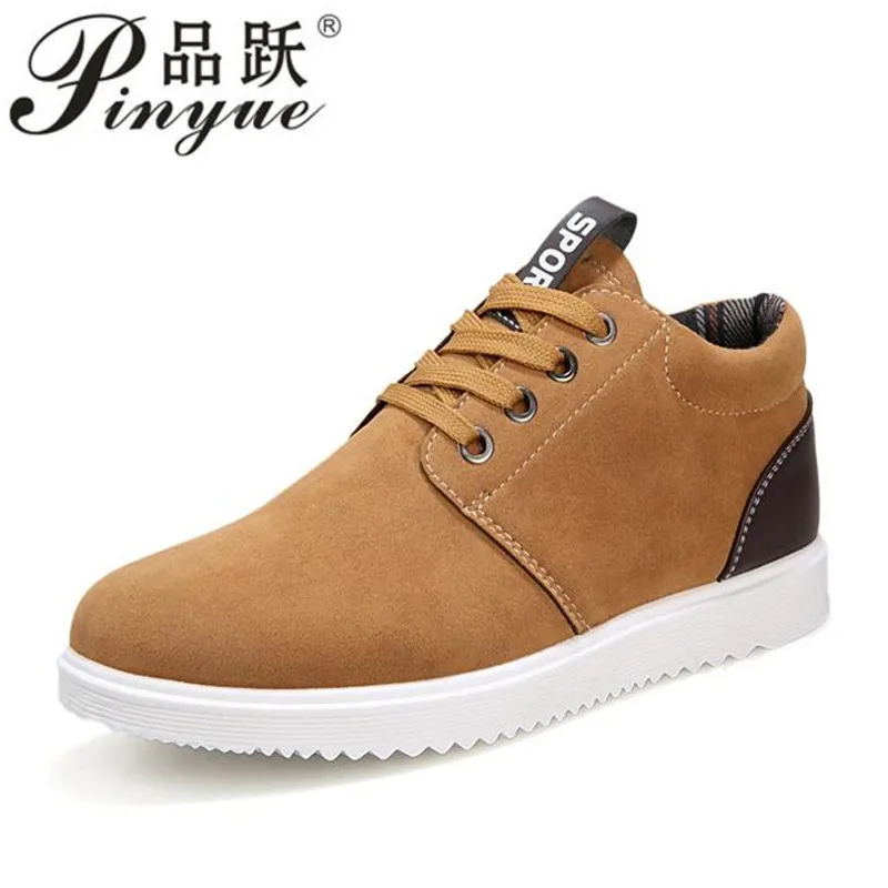 

New Fashion Men Winter Shoes Solid Color Snow Boots Plush Inside Antiskid Bottom Keep Warm Ski Boots Big size 39--44