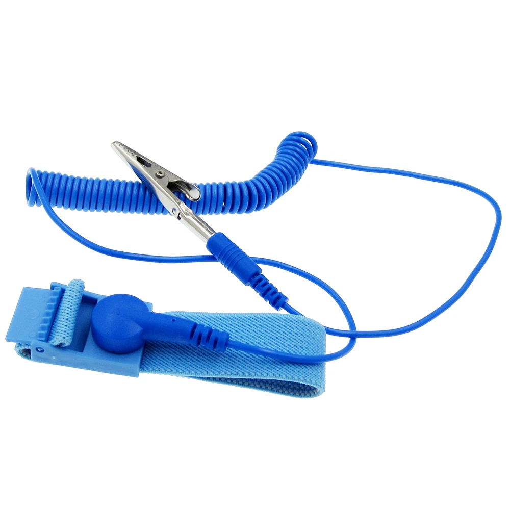 

10PCS Cordless Wireless Clip Antistatic Anti Static ESD Wristband Wrist Strap Discharge Cables For Electrician IC PLCC worker