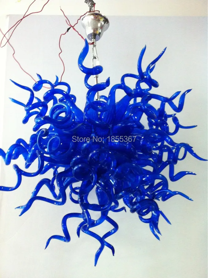 

Free Shipping Modern Home Lamp Blue Crystal Flush Mount Ceiling Light