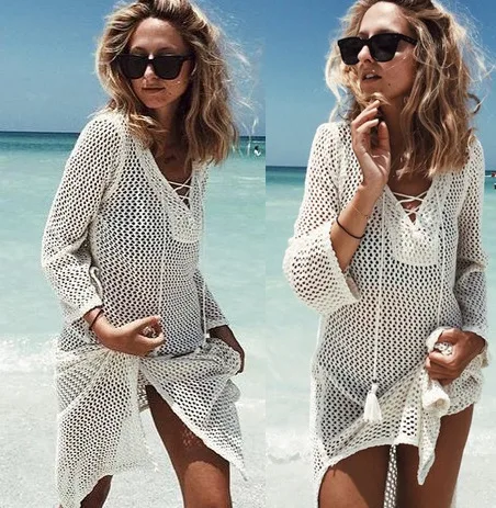 knitted beach dress