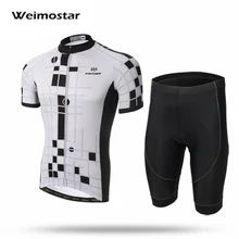 Weimostar Летняя мужская велосипедная майка с коротким рукавом MTB Одежда Набор для езды на велосипеде ветрозащитная Джерси одежда S-3XL