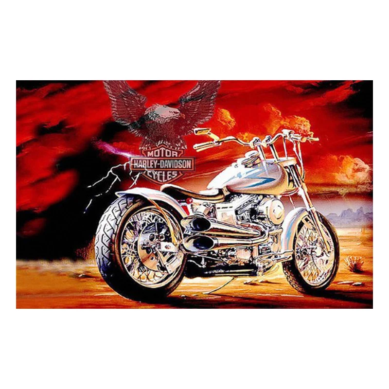 

5D Diamond painting Motorcycle Landscape 3D Diamond Mosaic icons rhinestones Diamond Painting Full Square embroidery stitch FG44