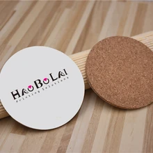Hbl-print.com каботажное судно Корк coaster печать полноцветный логотип квадратной/круглой формы небольшой минимальный заказ от 100 шт/вид