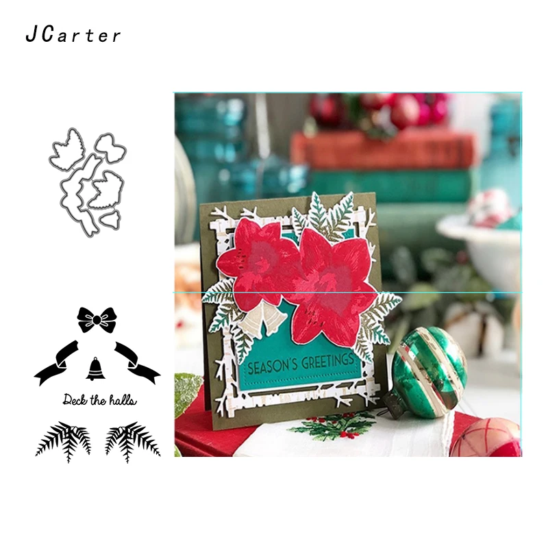 

JCarter Flower Bell Gifts Metal Cutting Dies or Rubber Clear Stamps for Scrapbooking DIY Embossing Folder Paper Maker Template