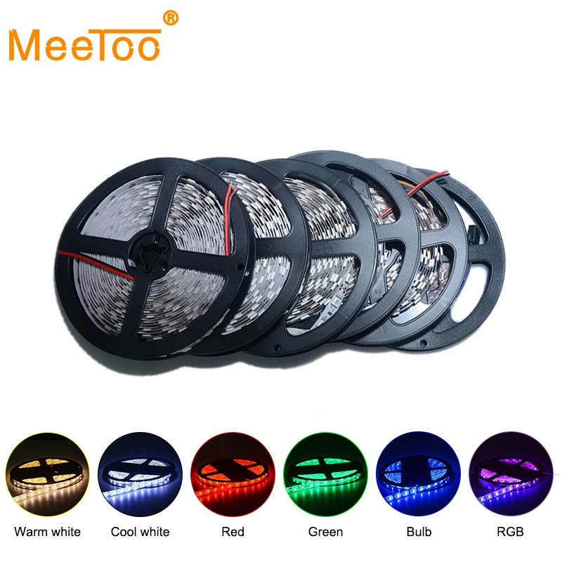 RGB светильник 5 м 60 светодисветодиодный s/m SMD 5050 Светодиодная лента 12 В постоянного