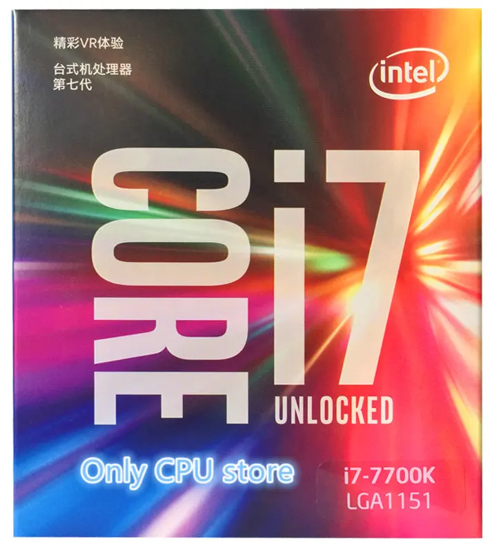 Intel PC Core 7 series процессор I7 7700K в штучной упаковке процессор I7-7700K процессор LGA 1151-land FC-LGA 14 нанометров четырехъядерный процессор