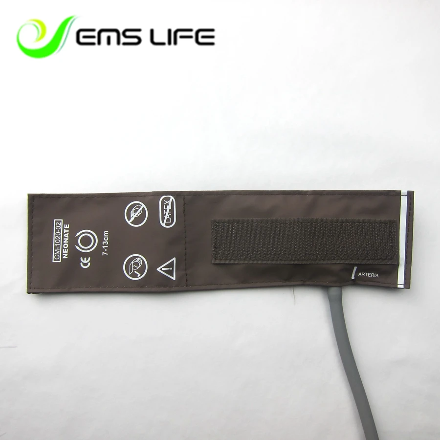 

Mindray New coming 7-13cm Neonate Reusable Blood Pressure NIBP cuff , one tube /imitation leather Cuff With TPU Bladder