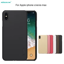 Matte Case For iphone XS MAX Nillkin Frosted Shield Case Back Cover For iphone x/xs case matte Plastic Hard Back Cover Case protective abs matte back cover case for iphone 5 yellow