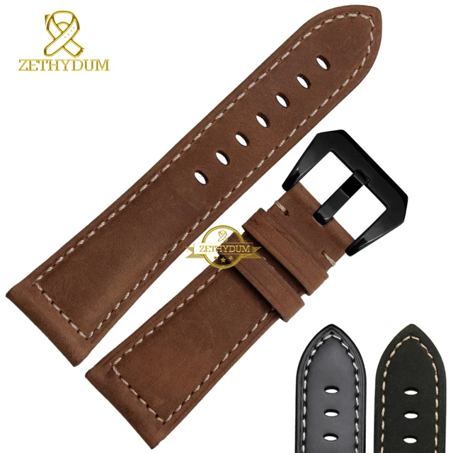 Handmade Genuine leather bracelet watch strap watchband mens